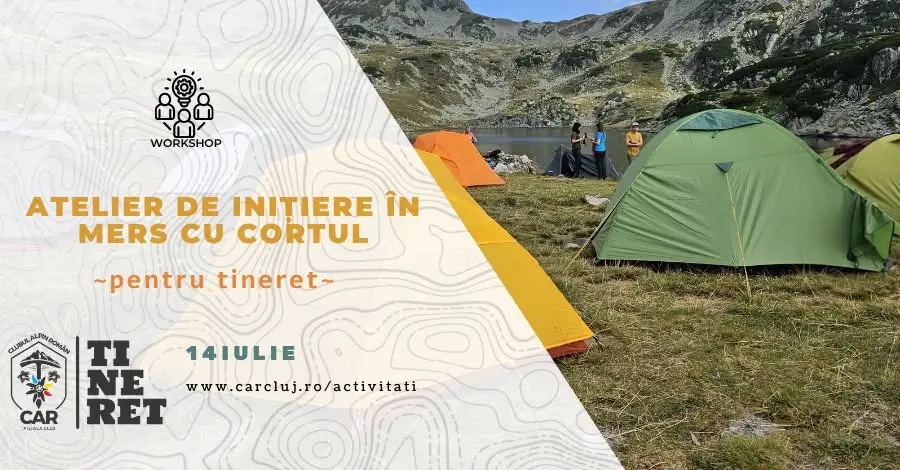 Atelier de inițiere în mers cu cortul pentru tineret