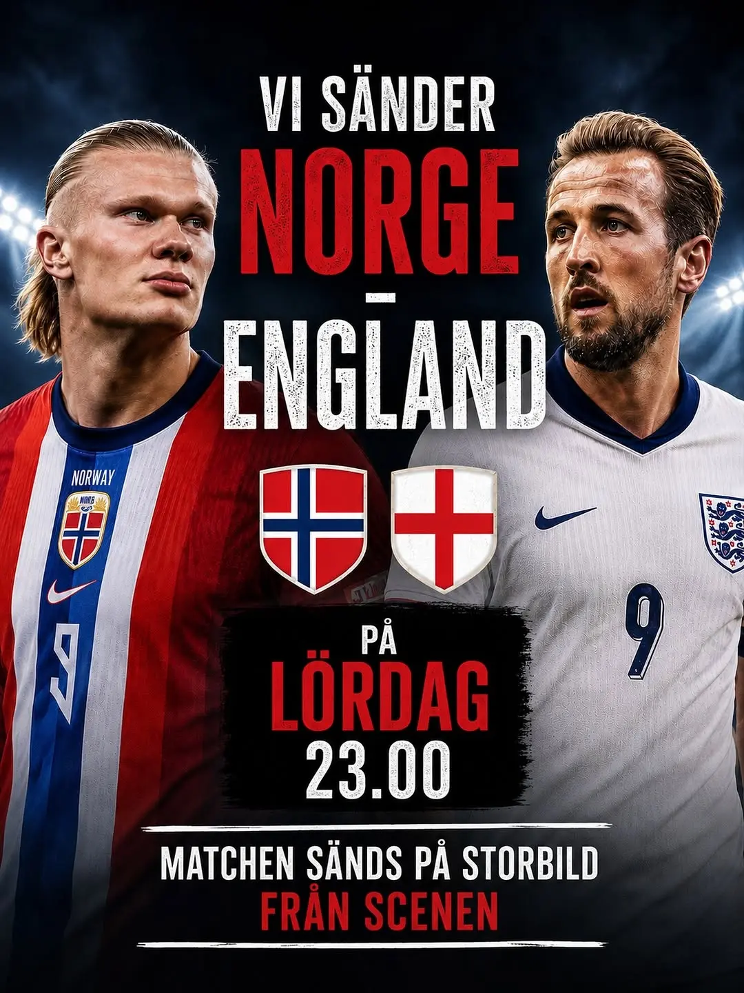 Norge vs England VM-match visning