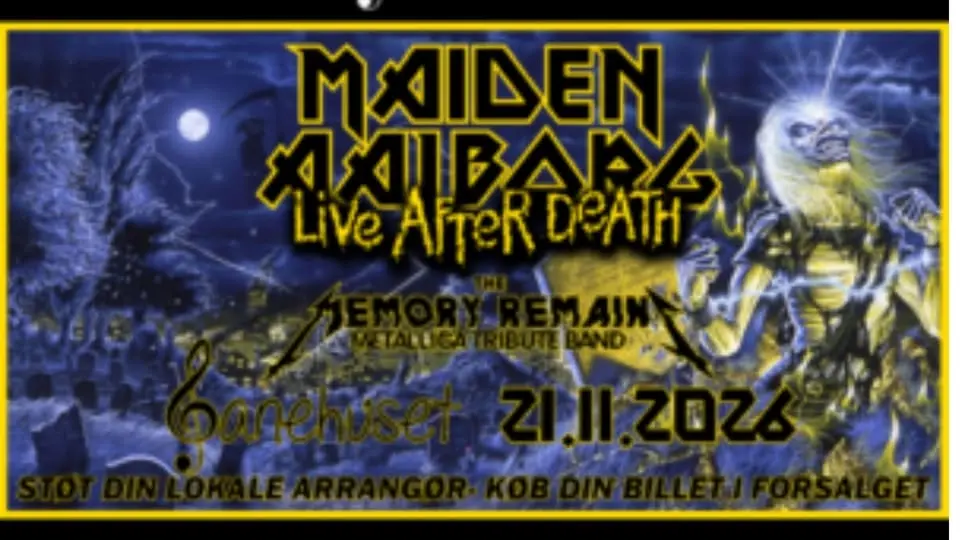 Maiden Aalborg - Live After Death show supp. The Memory Remains