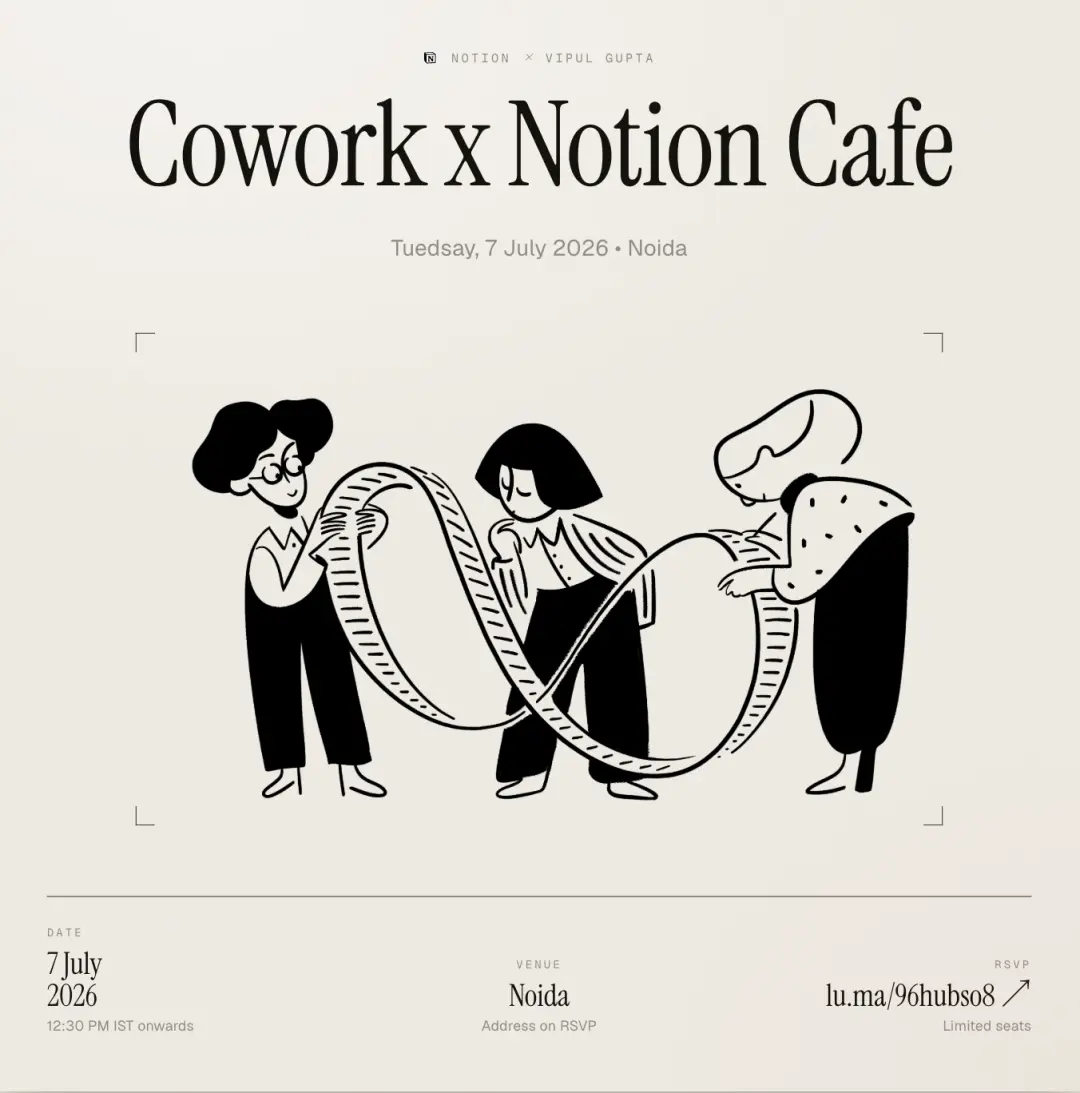 Notion Cafe: Build, Share, Cowork.