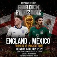 England v Mexico - R16 KO Game - World Cup Garden Fanzone