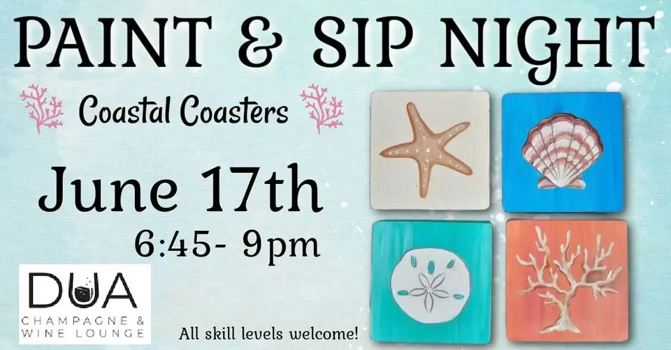 Coastal Coasters Paint & Sip