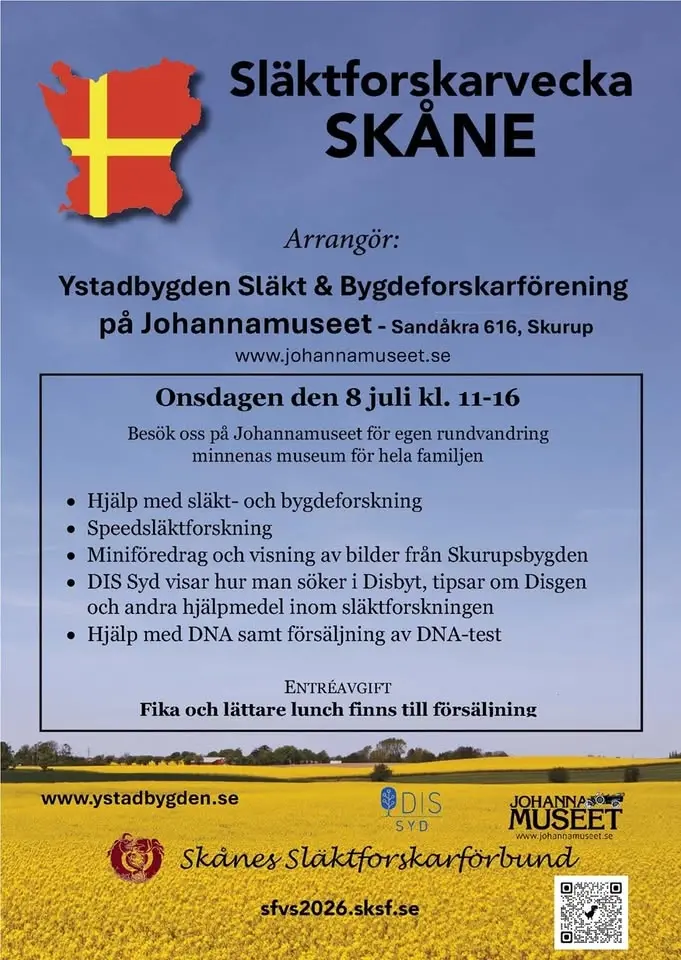 Släktforskarvecka Skåne