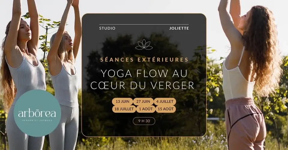 🌿 Séances extérieures — Yoga Flow au Cœur du Verger Arbōrea ✨
