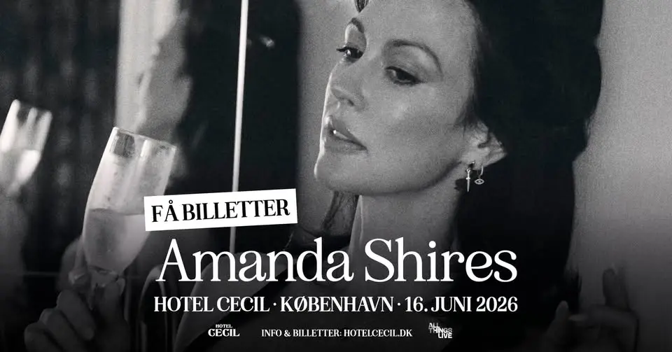 FÅ BILLETTER! Amanda Shires (US) + support: HEDE | Hotel Cecil, København