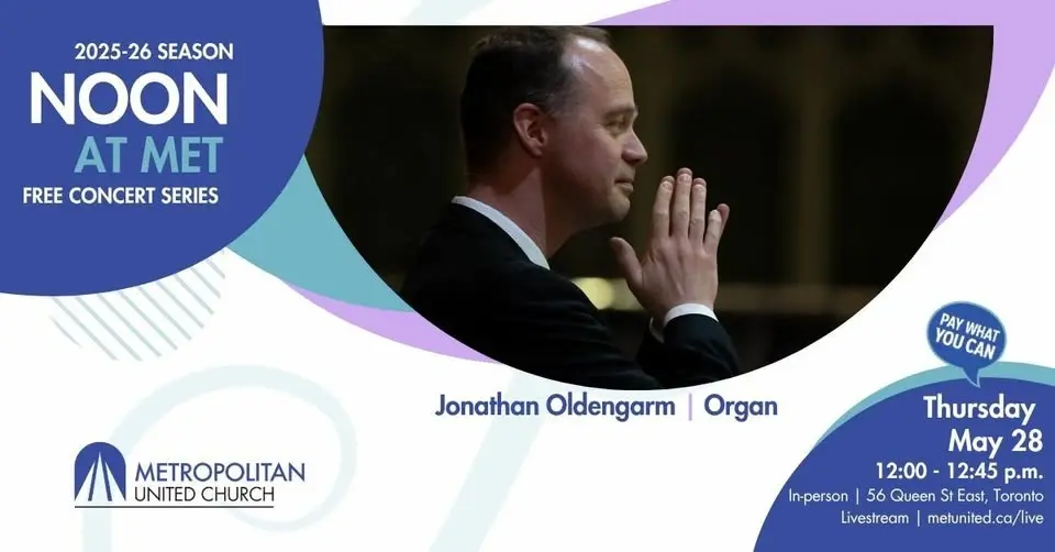 Noon at Met | Jonathan Oldengarm, organ - May 28, 2026
