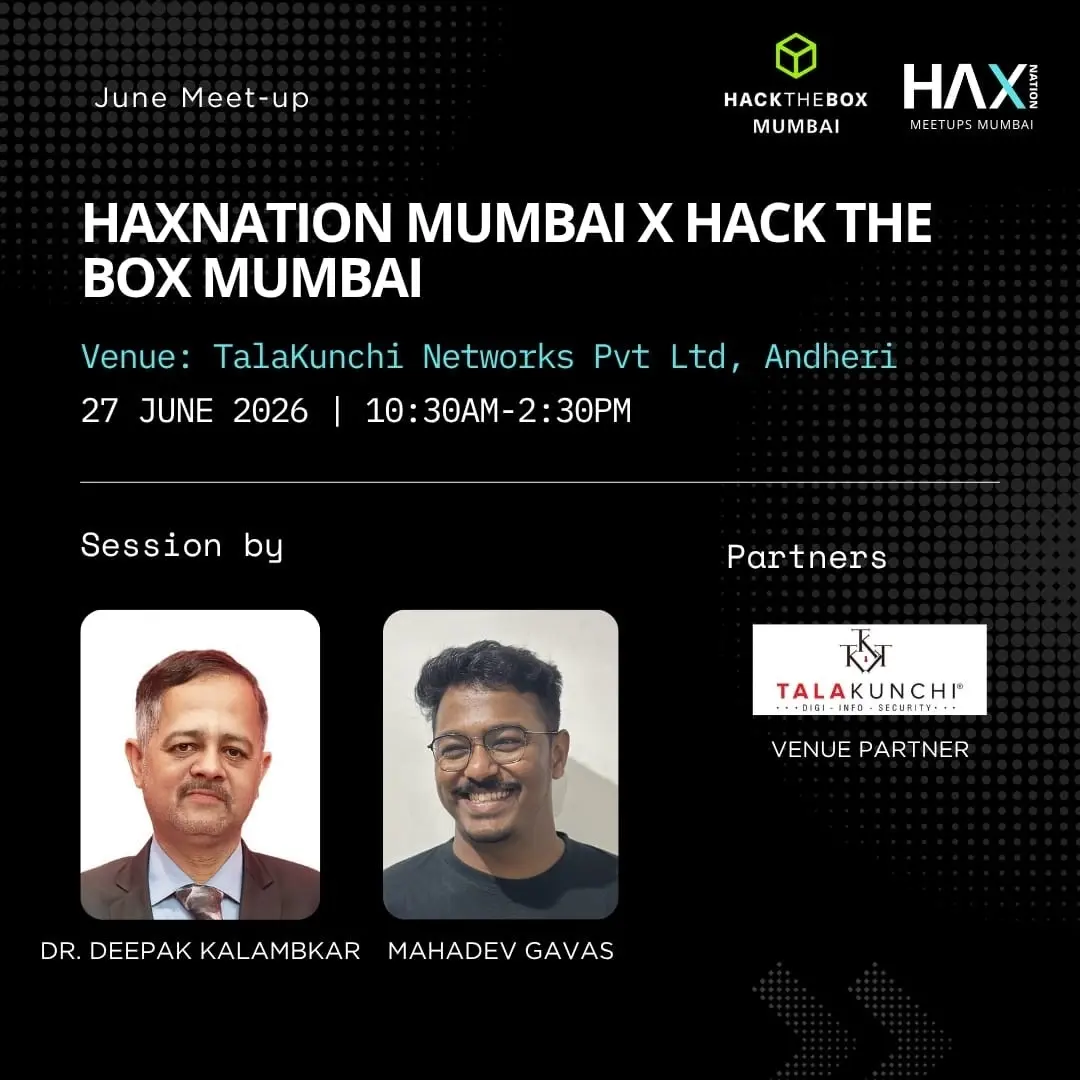 Haxnation Mumbai x Hack The Box Mumbai - June Meet Up