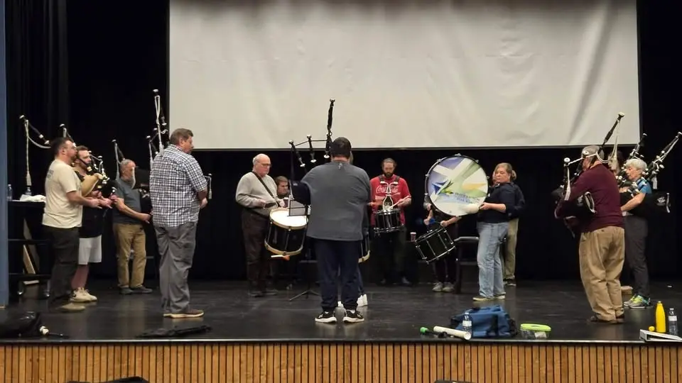 Pipe Band Outdoor Practice — Barracks Square