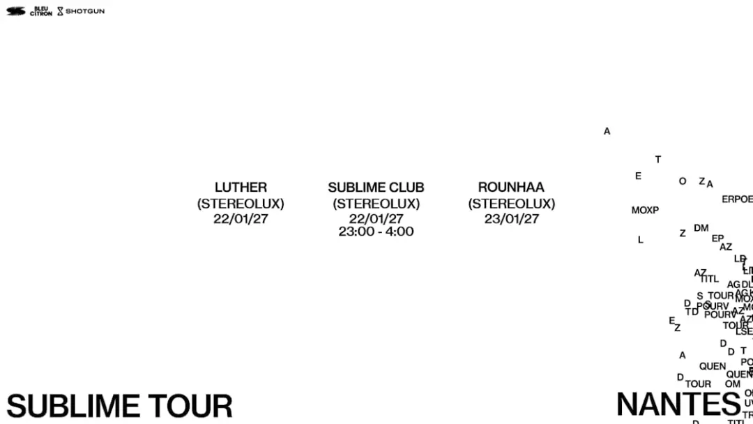 Pack 2 Concerts + Club : Sublime Tour - Nantes