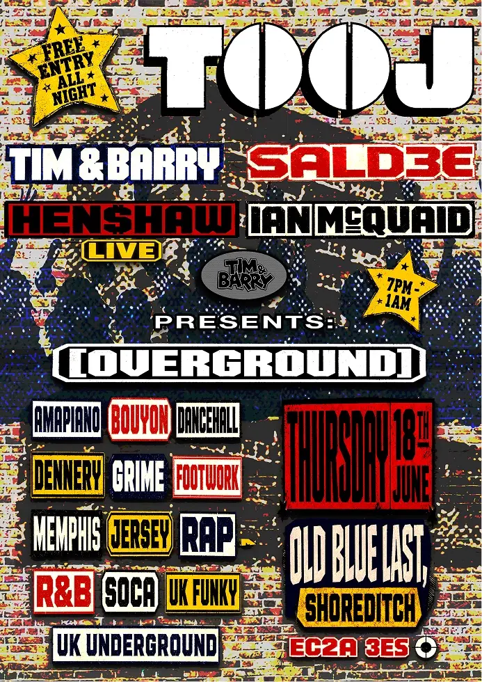 Tim & Barry presents: Overground