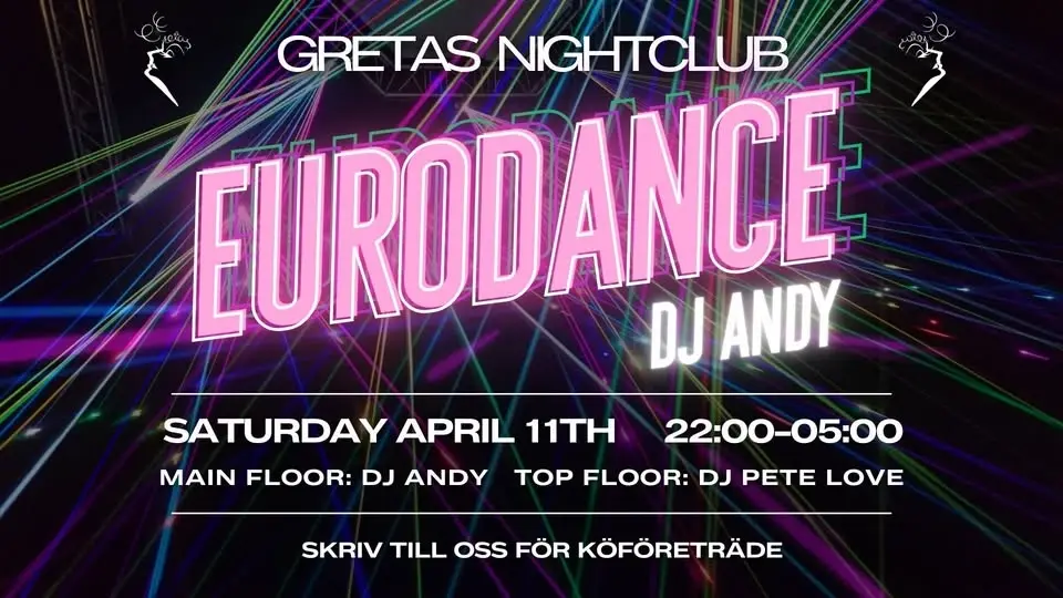 💥 EURODANCE NIGHT @ GRETAS! 💥