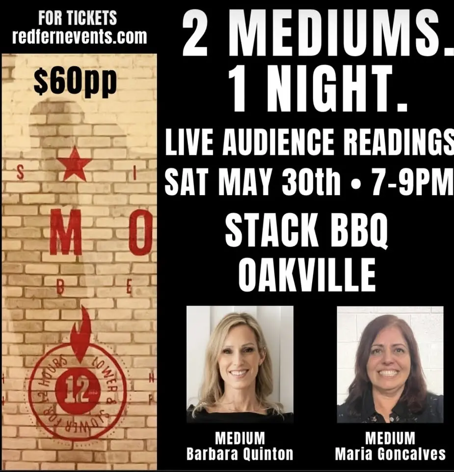 2 Mediums, 1 Night Live audience readings 