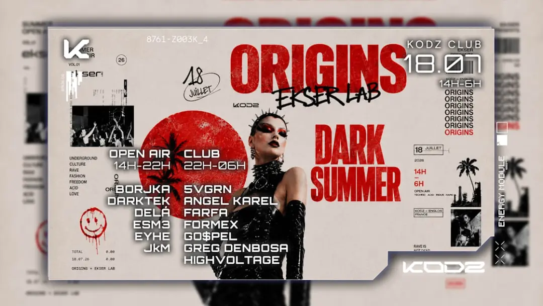Kodz Open Air X Origins X Ekser Present Dark Summer