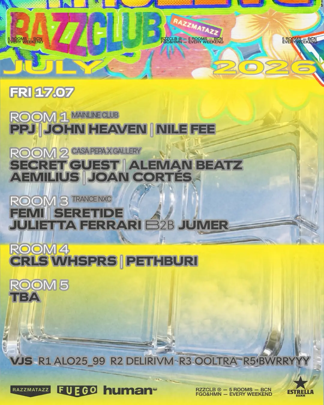 RAZZCLUBS: Mainline Club: PPJ + Casa Pepa x Gallery: Secret Guest 