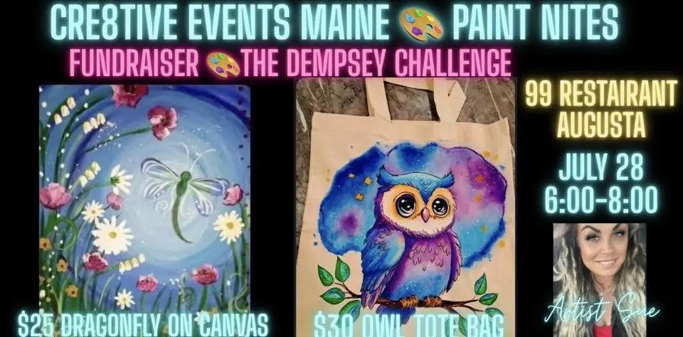 Paint Night FUNDRAISER- Dempsey Challenge-99 Restaurant AUGUSTA