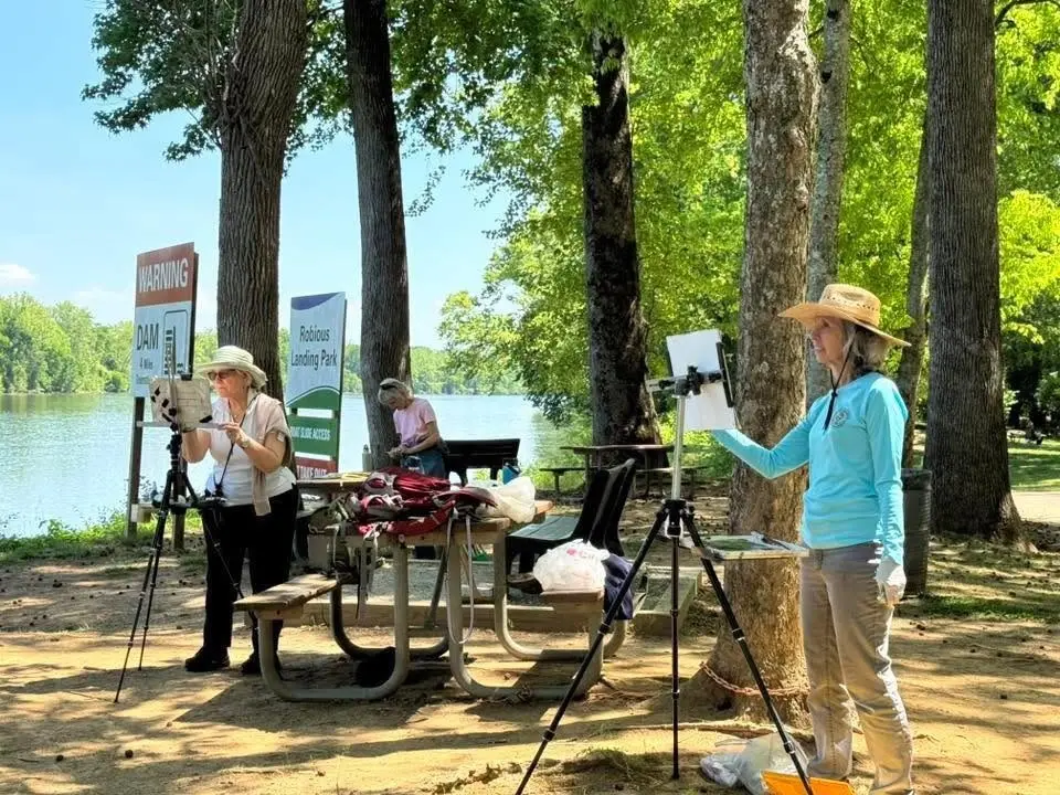 VPAP Painting at VMFA Sculpture Garden