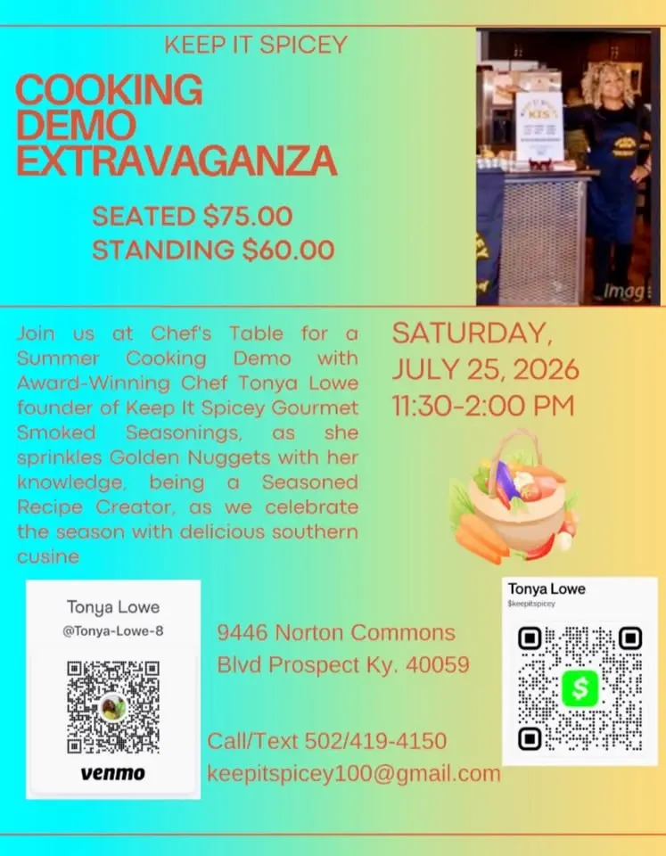 Summer cooking Demo Extravaganza