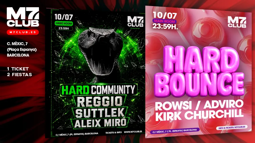 HARD COMMUNITY [Reggio, SuttleK & Aleix Miro] HARD BOUNCE [Rowsi, Adviro & Kirk Churchill]