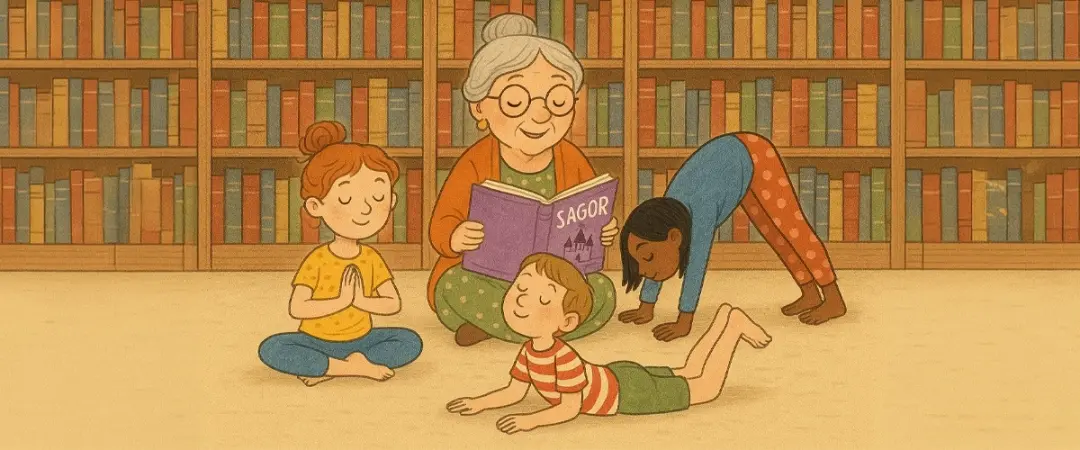 Sagoyoga på Stöde bibliotek