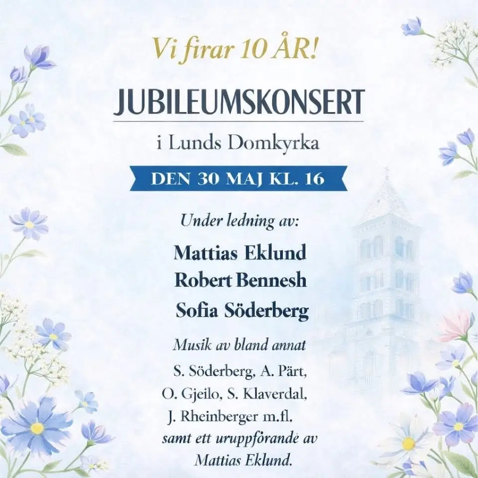 Konsert: VOS vokalensemble 10 år
