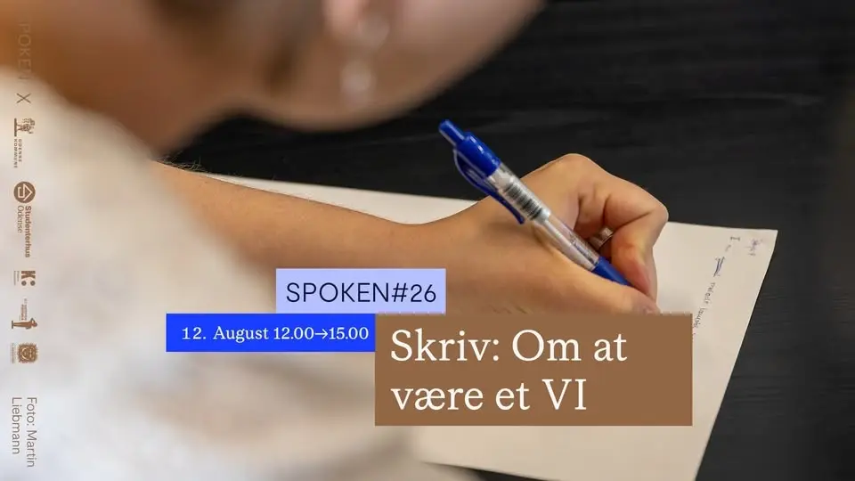SKRIV: Om at være et VI - Kollektive skriveøvelser #SPOKEN26