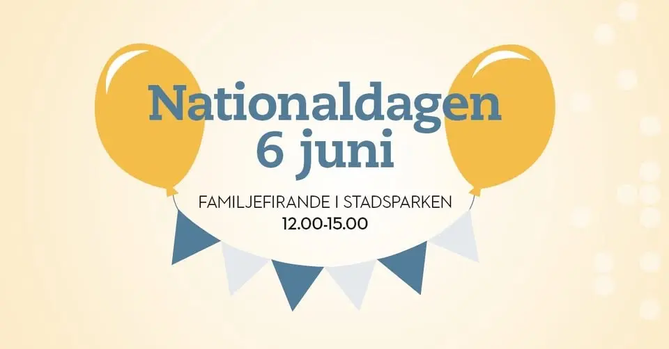 Nationaldagen 6 juni – familjefirande i Stadsparken