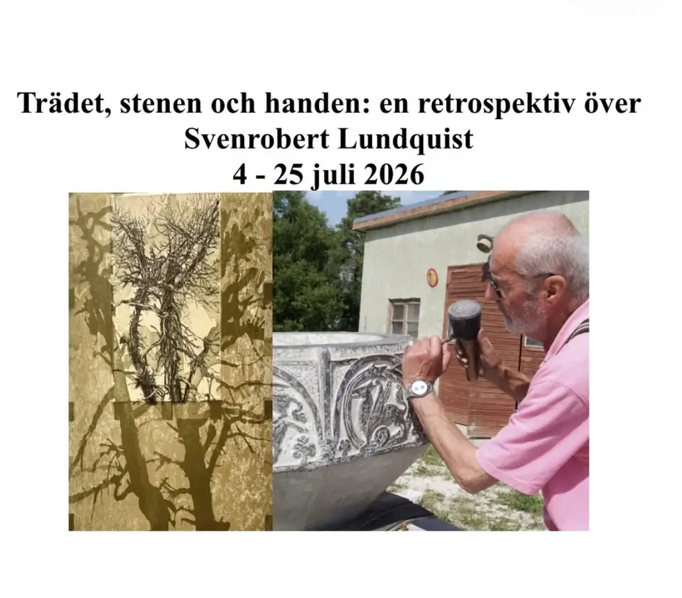 Vernissage, "Trädet, stenen & handen", en retrospektiv över Svenrobert Lundqvist.
