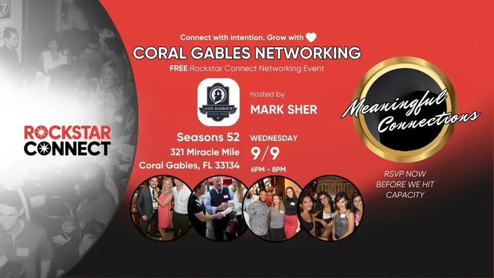 Free Coral Gables Rockstar Connect Networking Event (September)