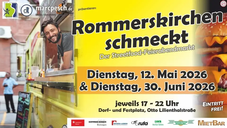 Rommerskirchen schmeckt - der Streetfood-Feierabendmarkt