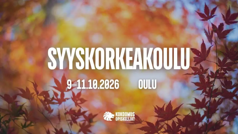 Kokoomusopiskelijoiden Syyskorkeakoulu 2026