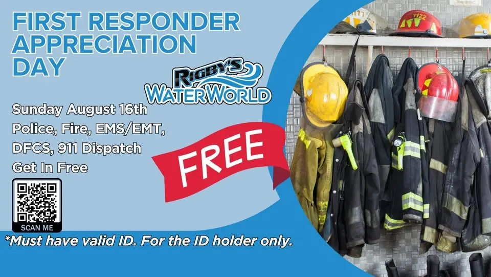 Free Entry: First Responder Appreciation Day at Rigby's Water World