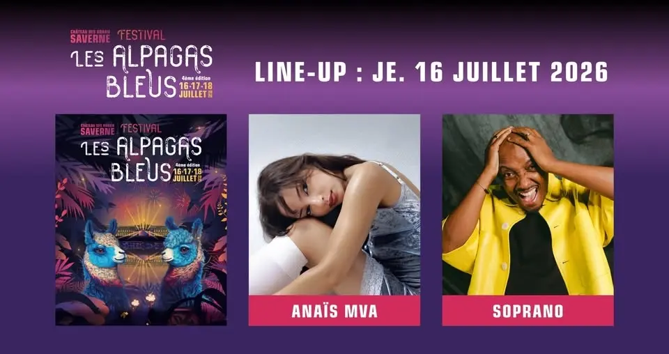 FESTIVAL LES ALPAGAS BLEUS #4 > JEUDI 16 JUILLET 2026