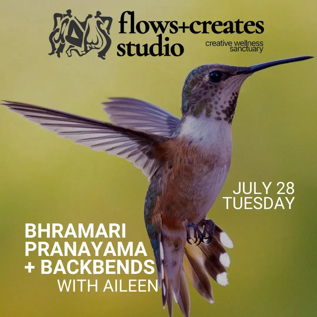 bhramari pranayama + backbends with aileen