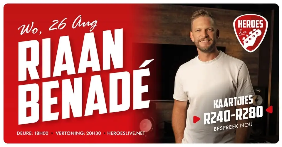 Riaan Benadé @ Heroes Live