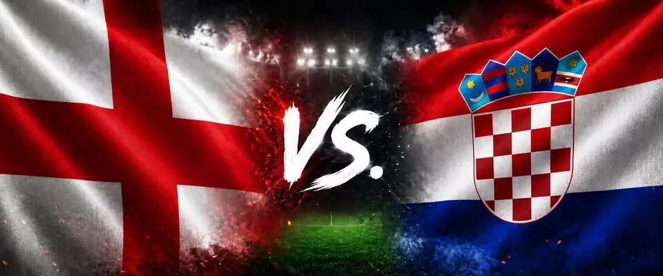 England vs Kroatien på Summer Garden