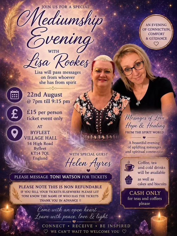 Special mediumship evening with lisa and Helen Ayres