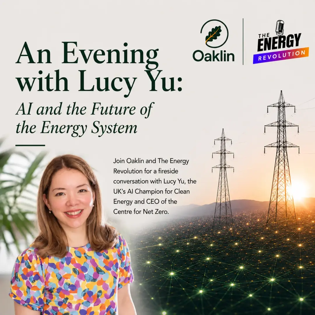 An Evening with Lucy Yu: AI and the Future of the Energy System