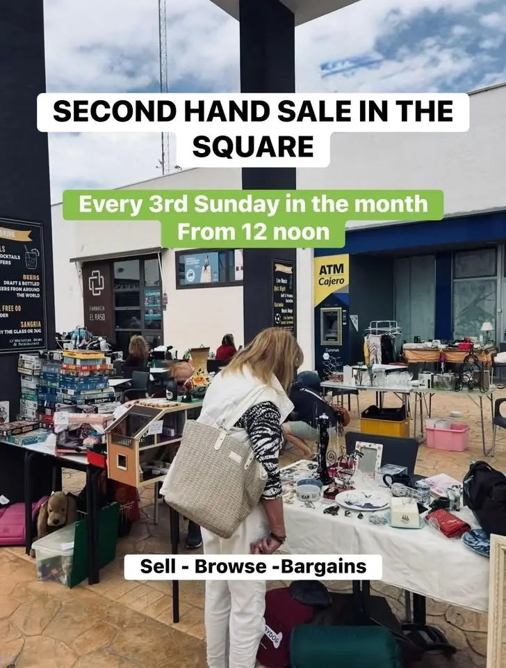 Second Hand Sale in the Square | Every 3rd Sunday from 12 Noon