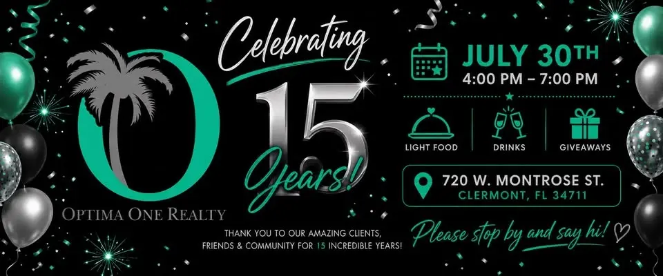 Optima One Realty's 15th Anniversary Celebration