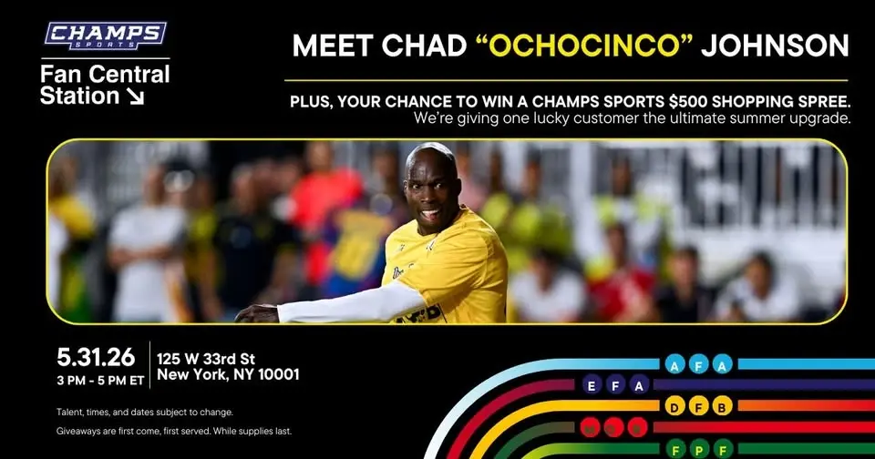 Champs Sports Fan Central Station: Meet Chad “Ochocinco” Johnson