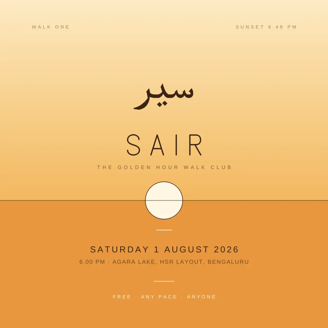 Sair Club | Walk One at Agara Lake