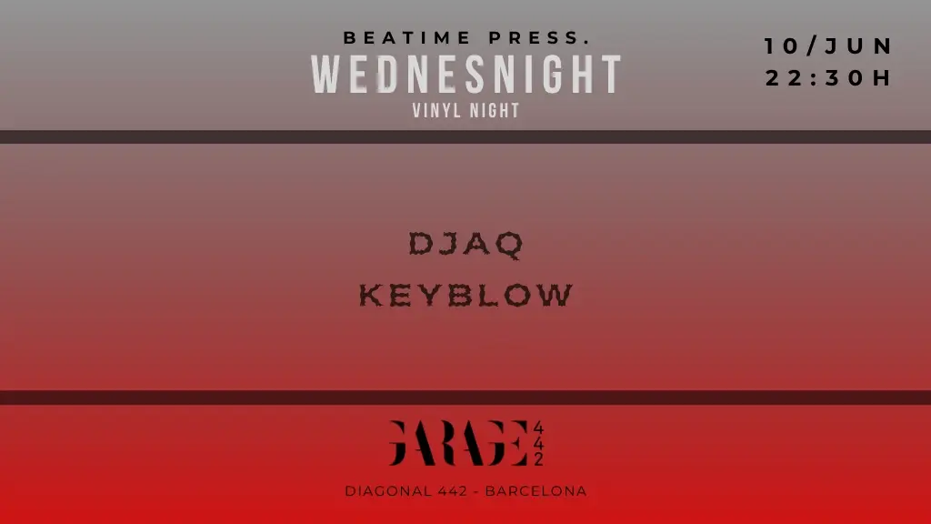 (FREE) Wednesnight (vinyl night) with Djaq, Keyblow