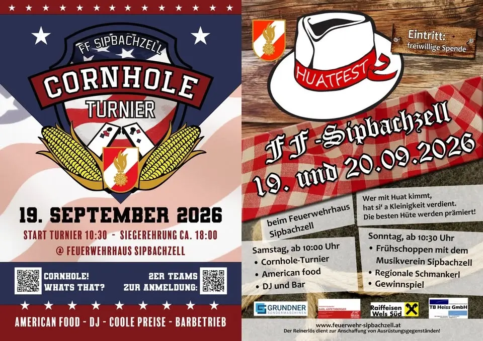 Huatfest mit Cornholeturnier 2026 - FF Sipbachzell