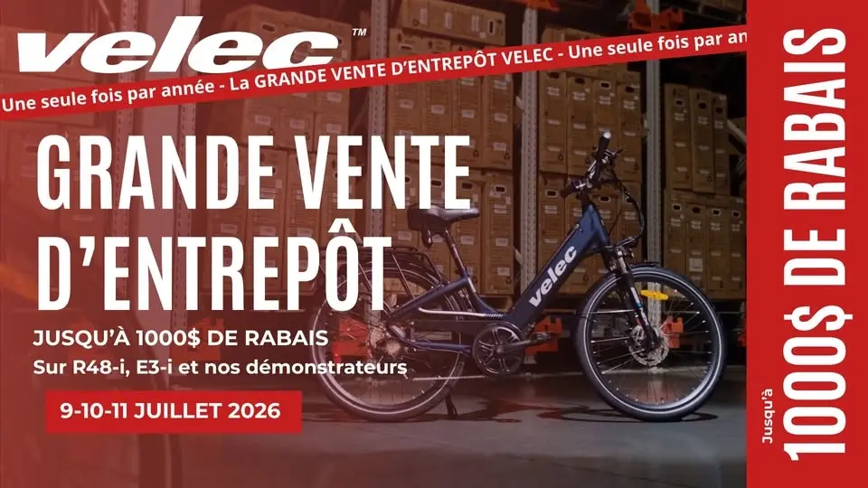 Grande Vente d'Entrepôt Velec 2026