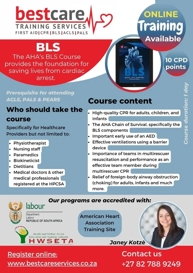 Basic Life Support (BLS) for Healthcare Providers in Pretoria