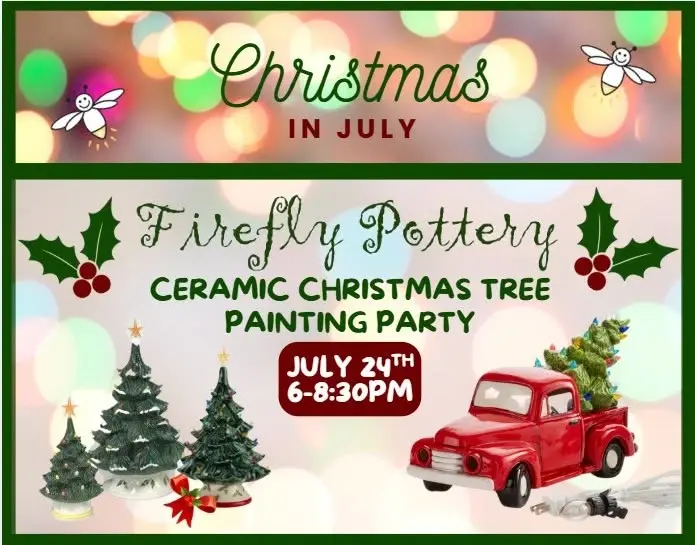 Christmas in July! Tree Painting Party