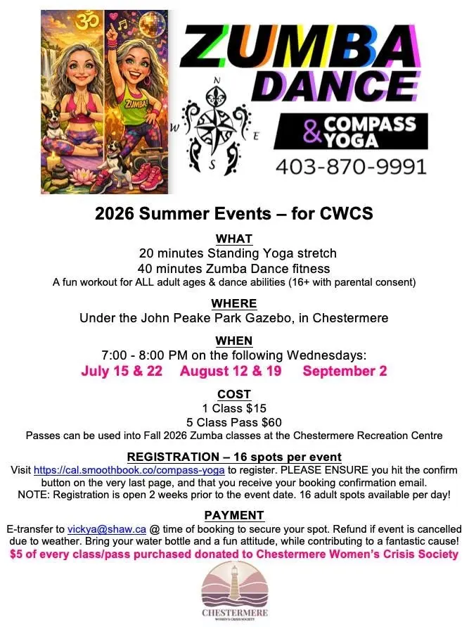 Chestermere Yoga & Zumba Outdoor Event