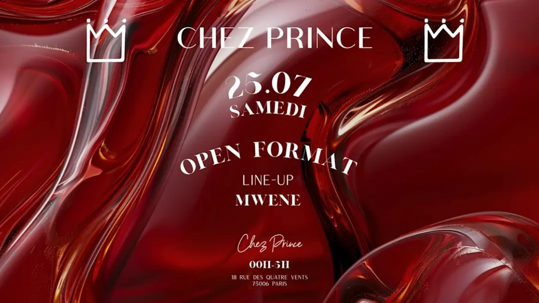 Club Chez Prince Paris - Samedi Open Format