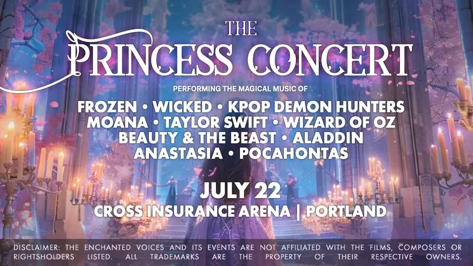 The Princess Concert comes to Portland, ME π TICKETS NOW ON SALE