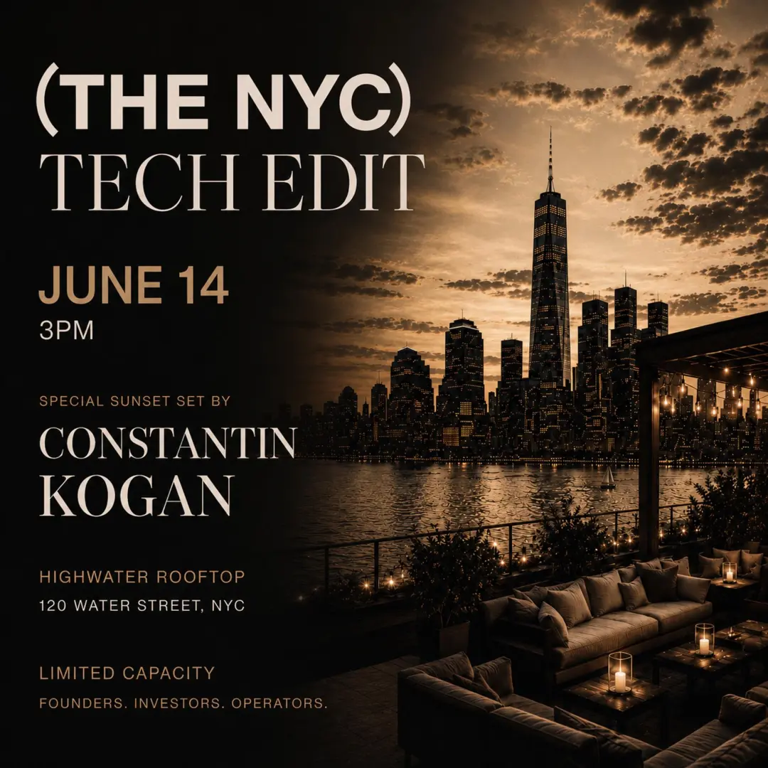 THE NYC TECH EDIT: Sunday Rooftop Party